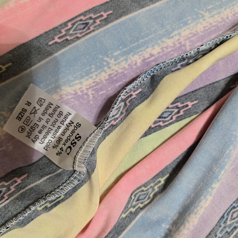 Colorful Striped Kimono Cardigan Size L NWOT.Never Worn! - Picture 5 of 8